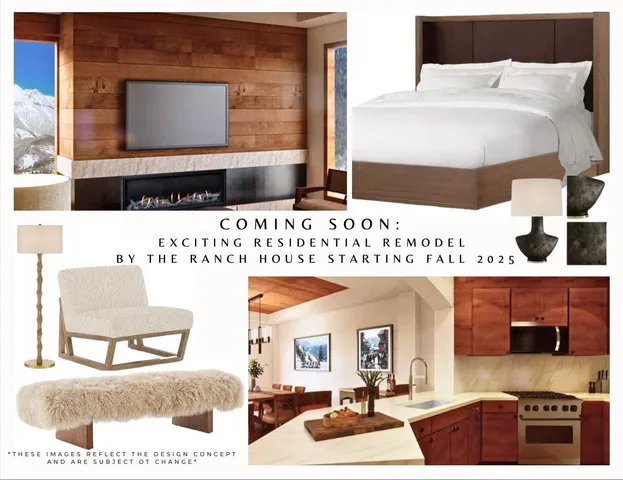 a living room with furniture fireplace and a large window