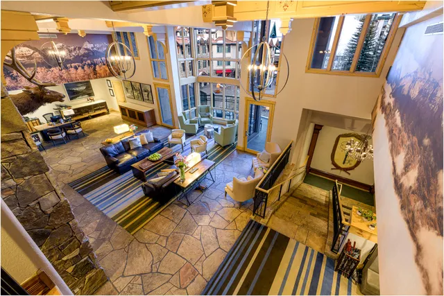 a view of a swimming pool with a terrace