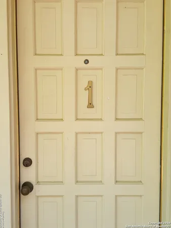 a view of a door