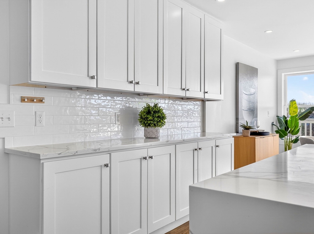 25 Cranston Street, Unit 2 Boston, MA 02130 - Photo 5 of 41 a kitchen with granite countertop white cabinets and a potted plant