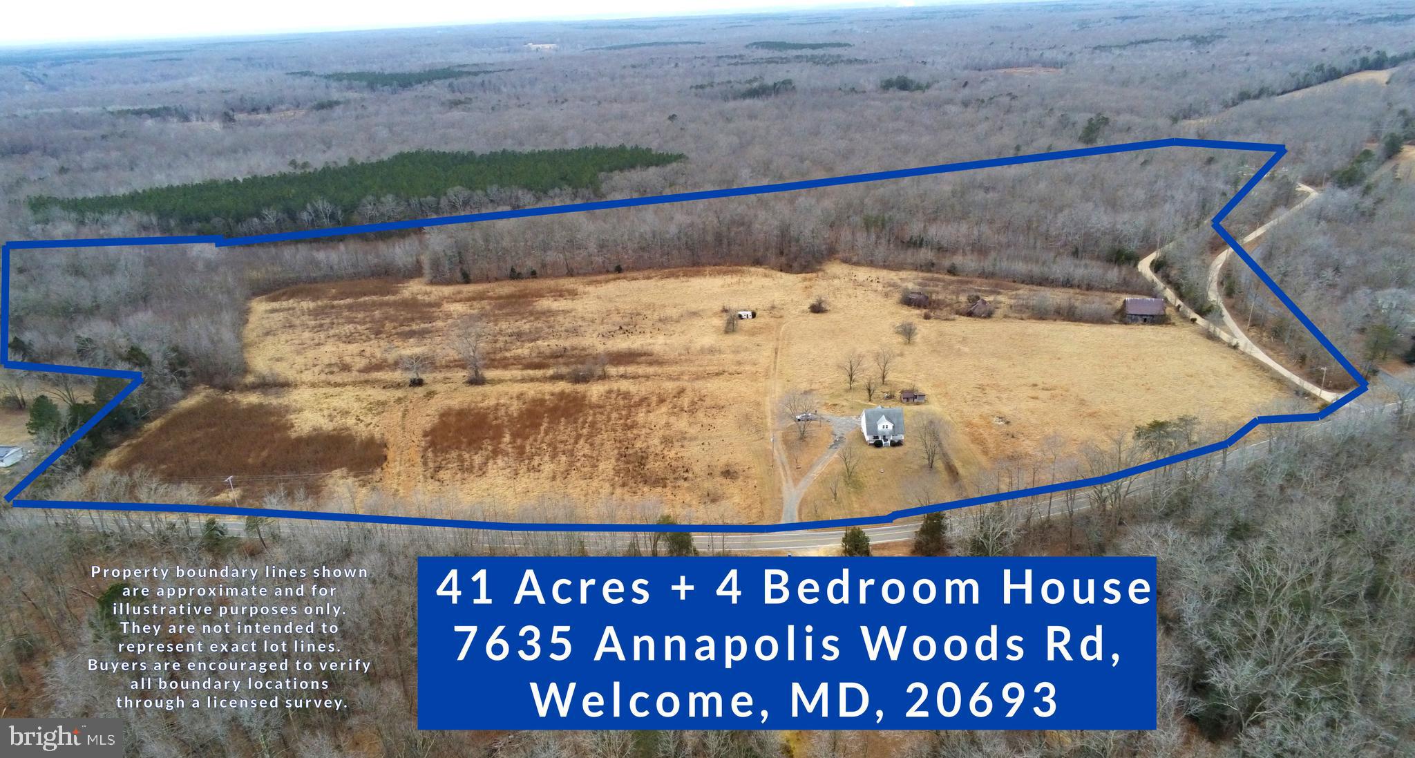 7635 Annapolis Woods Road Welcome, MD 20693 - Photo 1 of 47 Property boundary lines shown are approximate