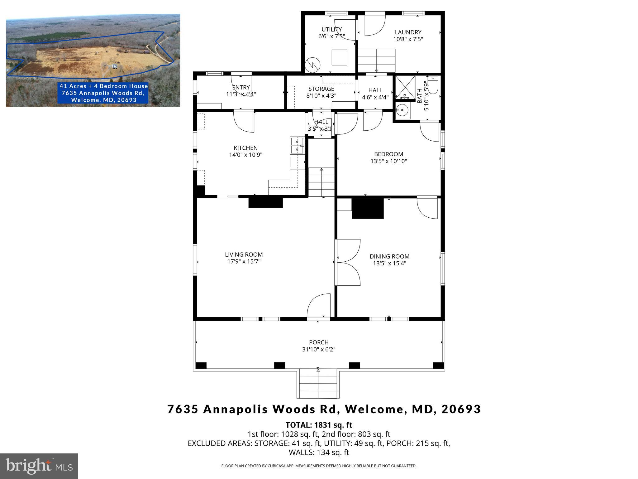 7635 Annapolis Woods Road Welcome, MD 20693 - Photo 47 of 47 Floor Plan 1st floor