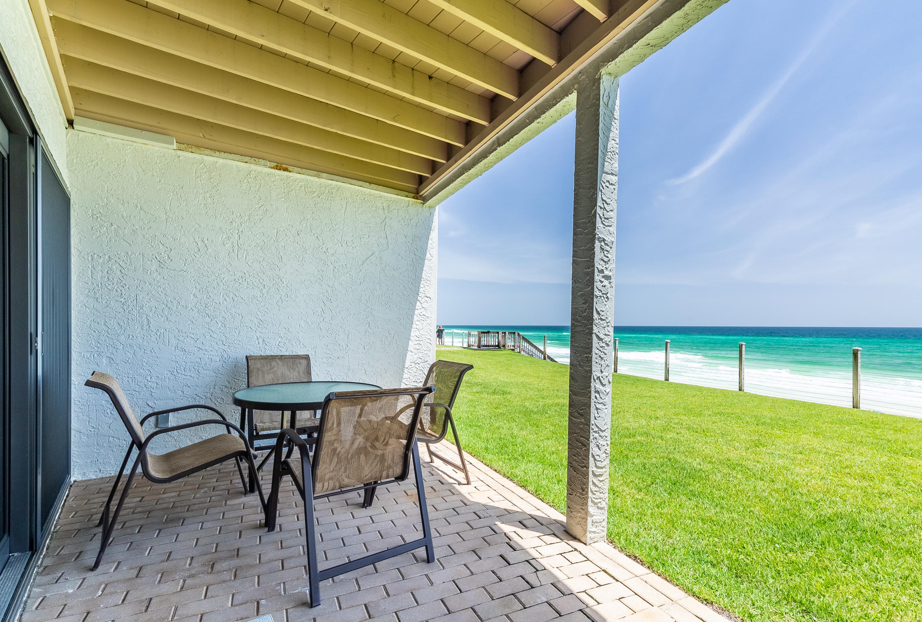 214 Blue Mountain Road, Unit 14 Santa Rosa Beach, FL 32459 - Photo 5 of 24 a view of an outdoor sitting area with swimming pool
