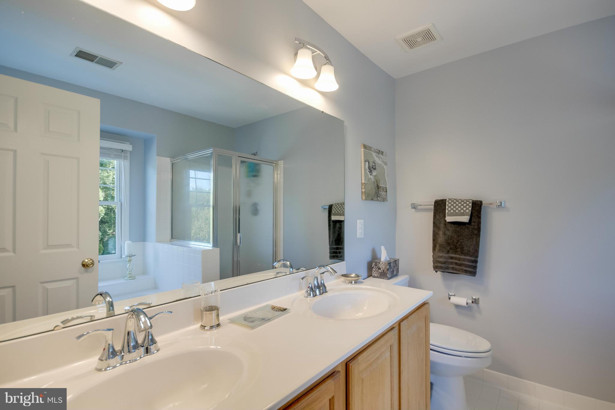 1279 Weatherstone Court Reston, VA 20194 - Photo 19 of 28 a bathroom with a sink double vanity and a mirror