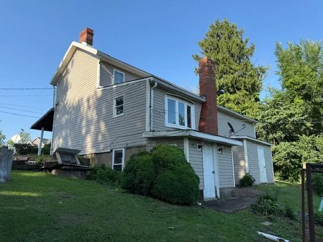 a front view of a house