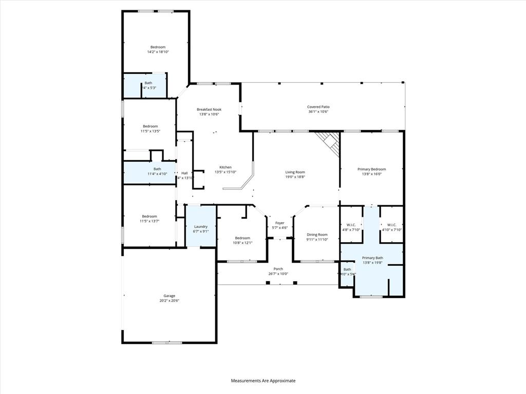 505 Water Fall Lane Nevada, TX 75173 - Photo 34 of 36 a picture of floor plan