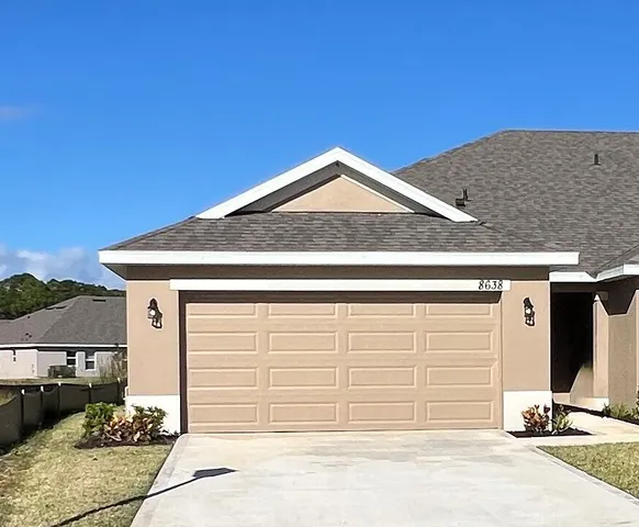 a front view of a house