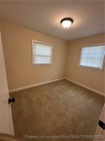 an empty room with a workbench