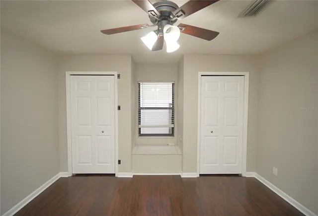 a view of a room with window