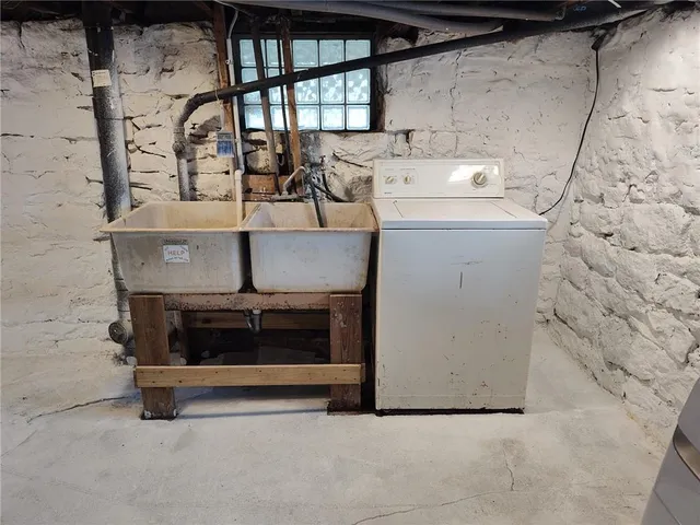 a view of storage and utility room