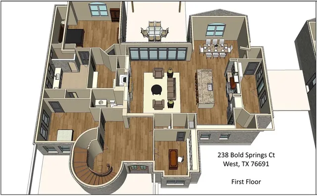 a picture of a living room with a fireplace