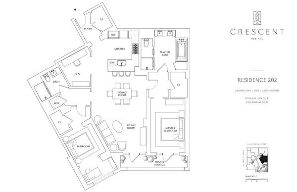 $15,000 | 875 California Street, Unit 202, San Francisco, CA 94108