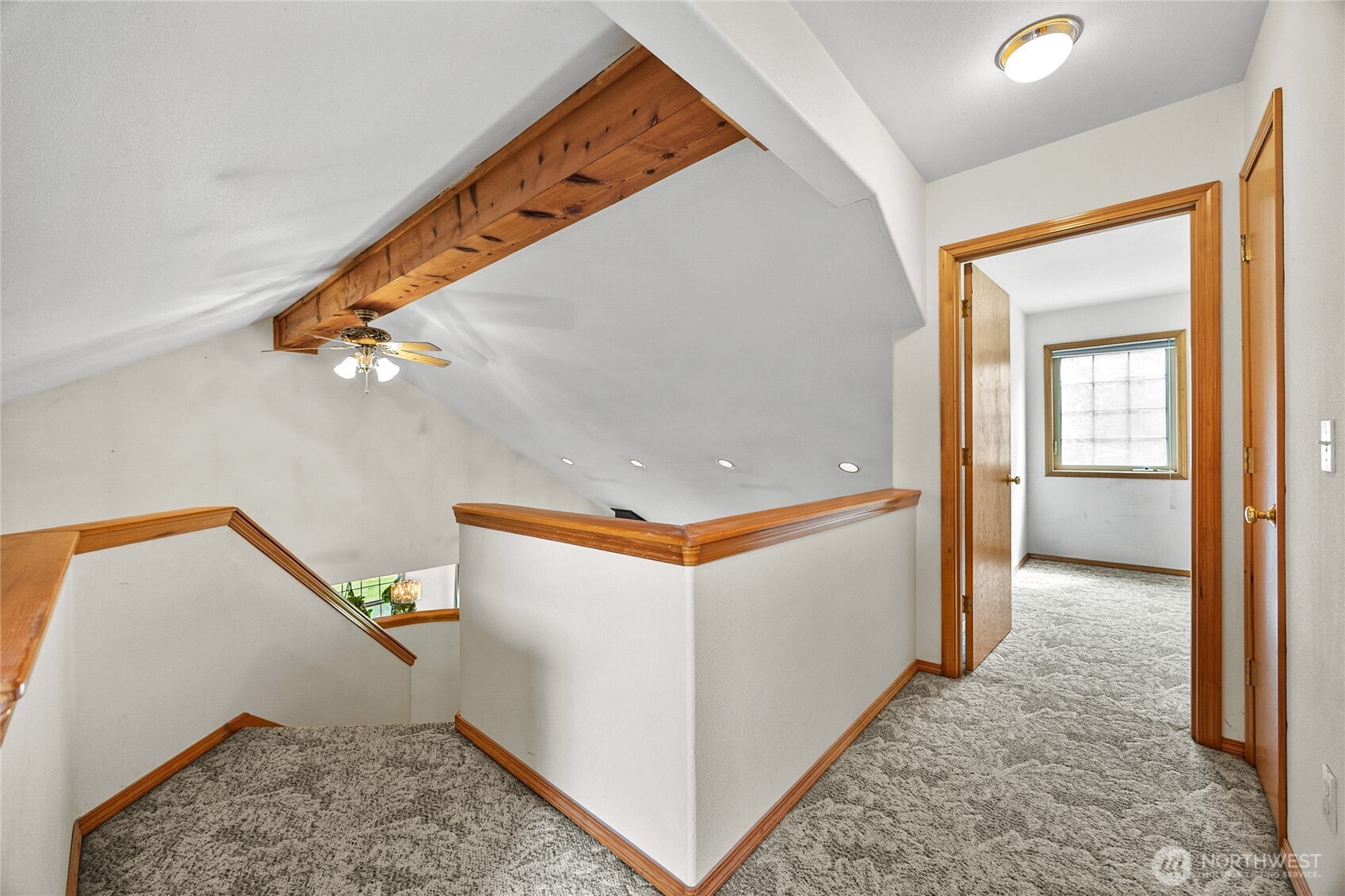 122 Ridge View Drive Randle, WA 98377 - Photo 24 of 40 a view of a hallway with entryway and stairs