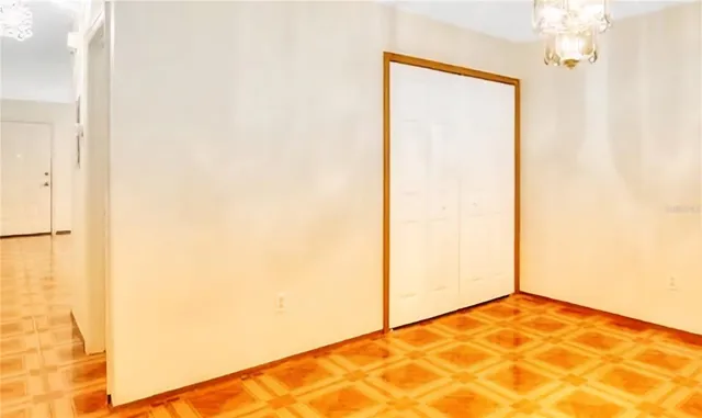 a view of an empty room