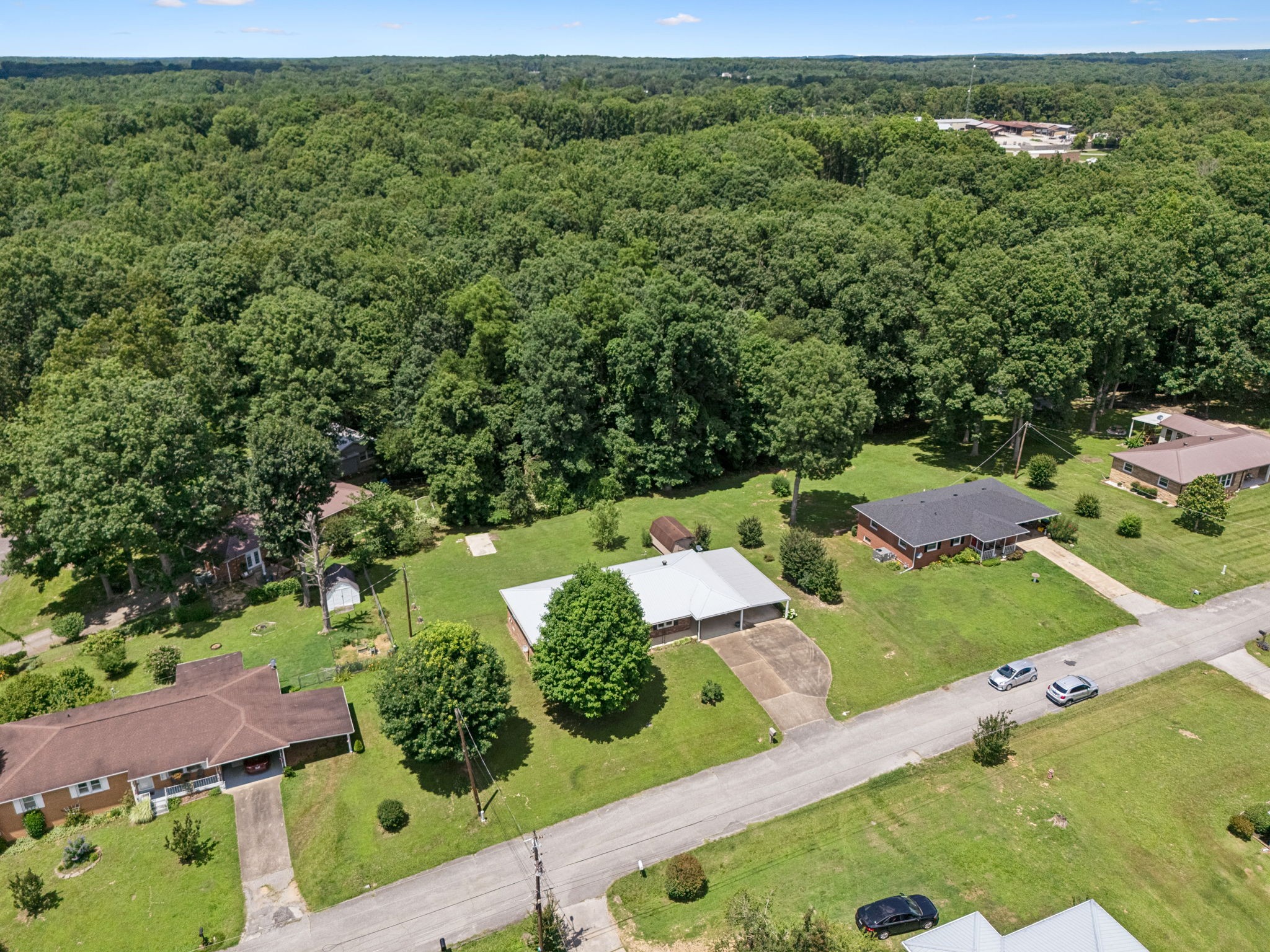708 Hickory Street Centerville, TN 37033 - Photo 42 of 57 an aerial view of a house with a yard
