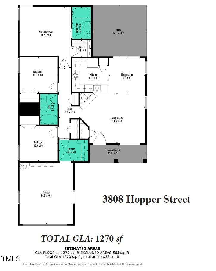 3808 Hopper Street Raleigh, NC 27616 - Photo 32 of 32 floorplan