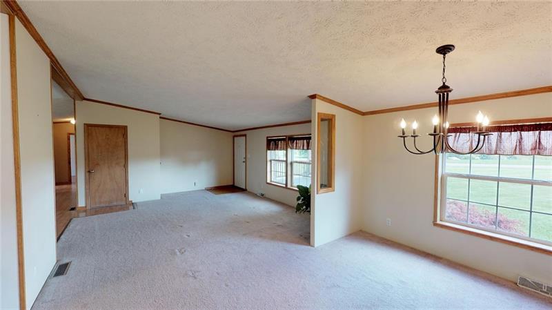 346 Hutchman Road Mars, PA 16046 - Photo 13 of 25 Another View of the Large Living and Dining Room Area! Perfect for Entertaining! So Much Natural Light!