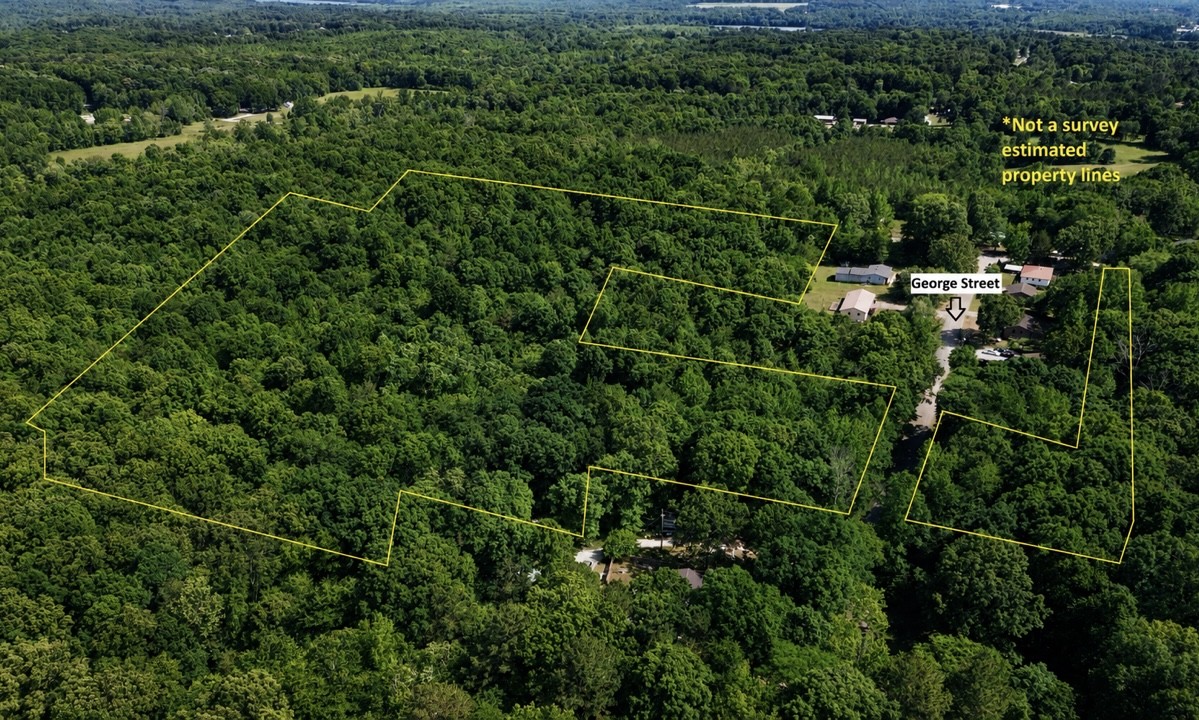 0 George Street Camden, TN 38320 - Photo 2 of 12 an aerial view of a house with a yard and lake view