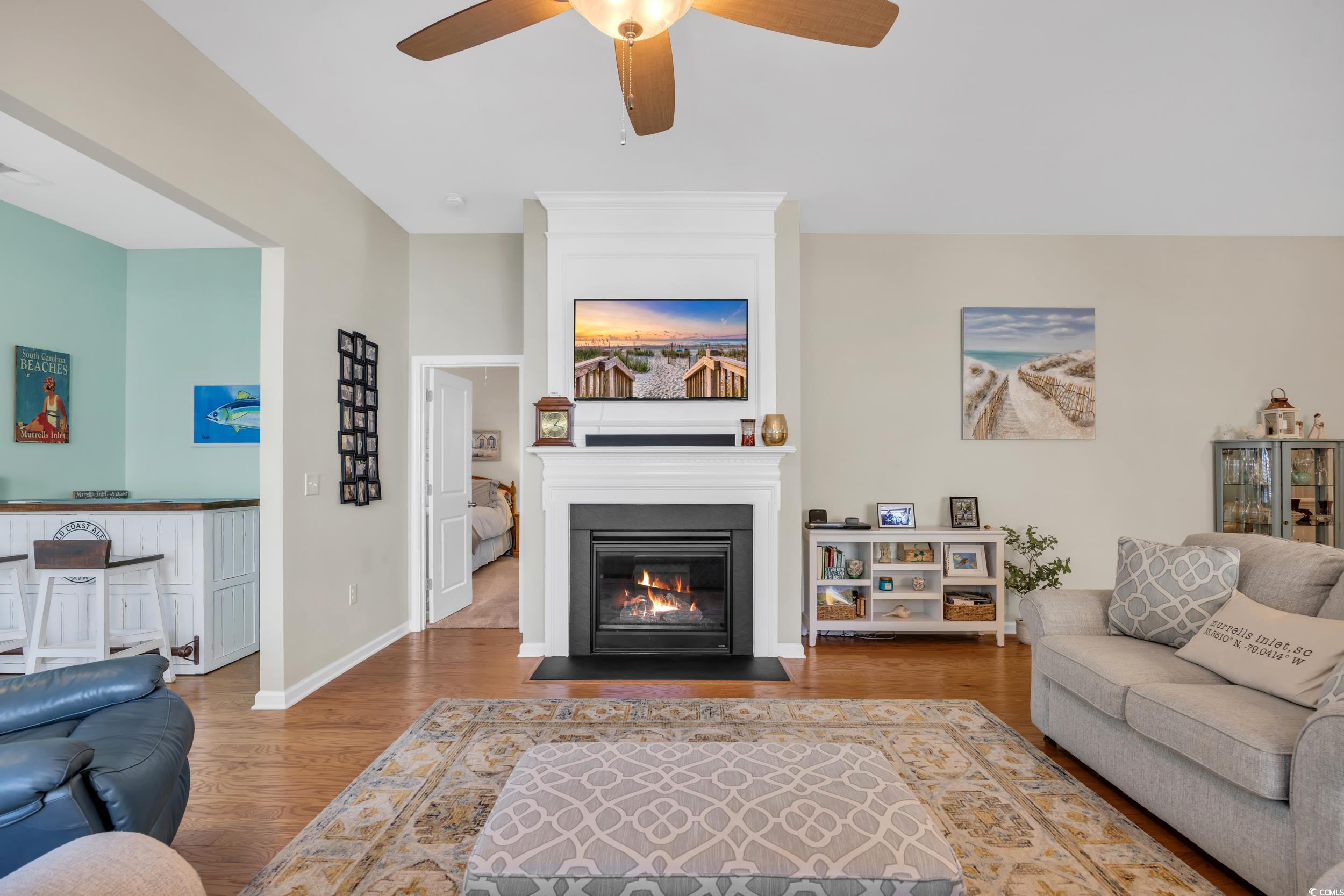 110 Summerlight Drive Murrells Inlet, SC 29576 - Photo 12 of 40 Living room with hardwood / wood-style flooring, c