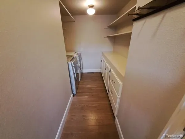 a view of hallway with stairs