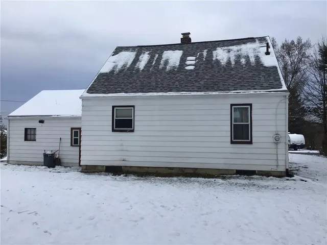 a front view of a house