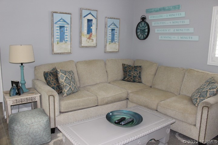 827 11th Avenue New Smyrna Beach, FL 32169 - Photo 15 of 21 a living room with furniture and a couch