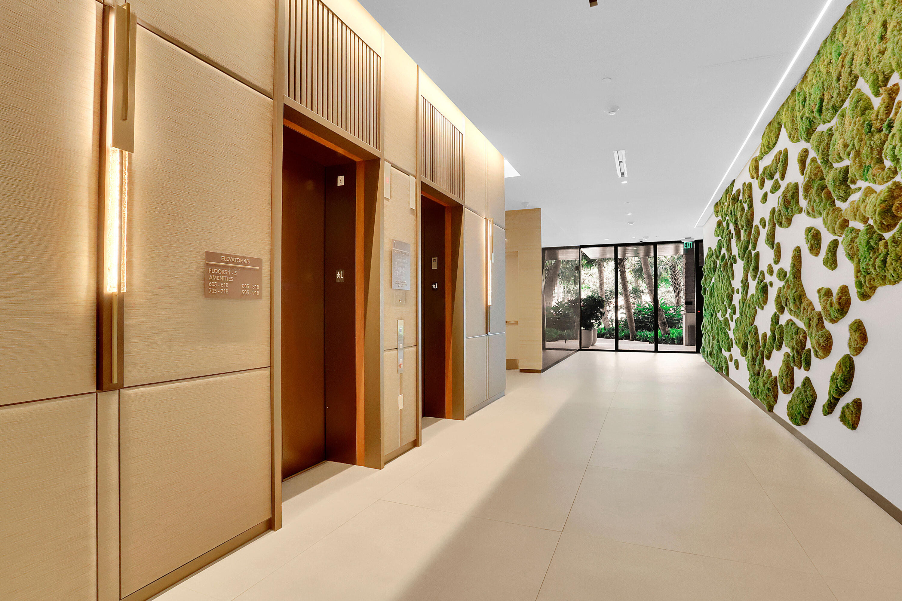 200 Southeast Mizner Boulevard, Unit 515 Boca Raton, FL 33432 - Photo 55 of 87 Elevators to Unit/Living Wall