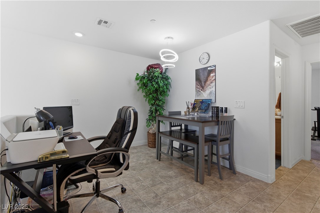 4648 Woolcomber Street Las Vegas, NV 89115 - Photo 9 of 41 Office area featuring baseboards and recessed lighting