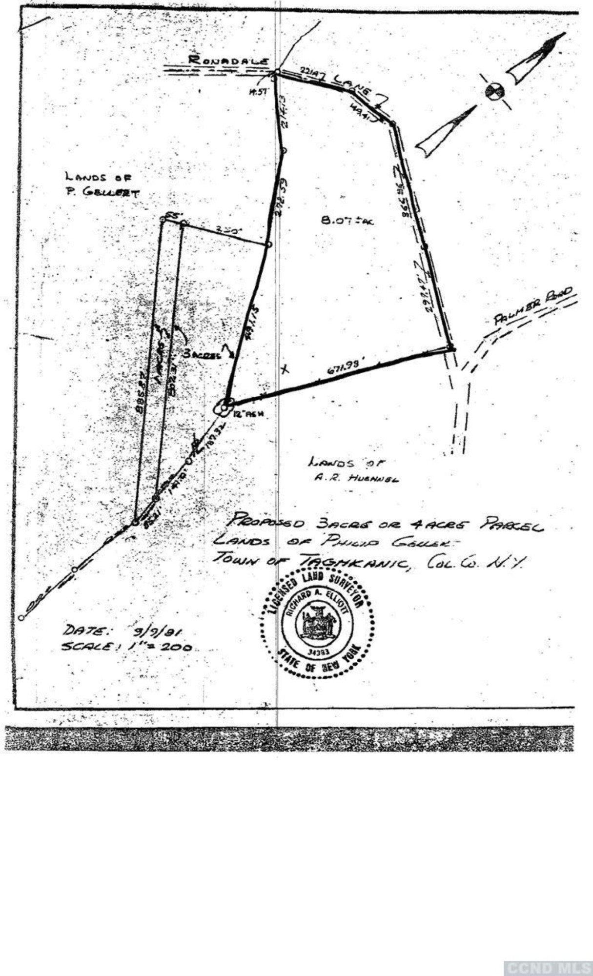 0 Ronadale Road Taghkanic, NY 12521 - Photo 4 of 5 a black and white photo of a white house