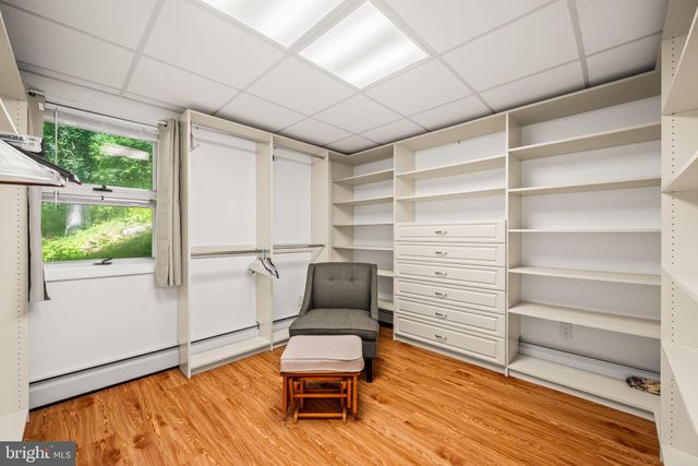 a close view of closet