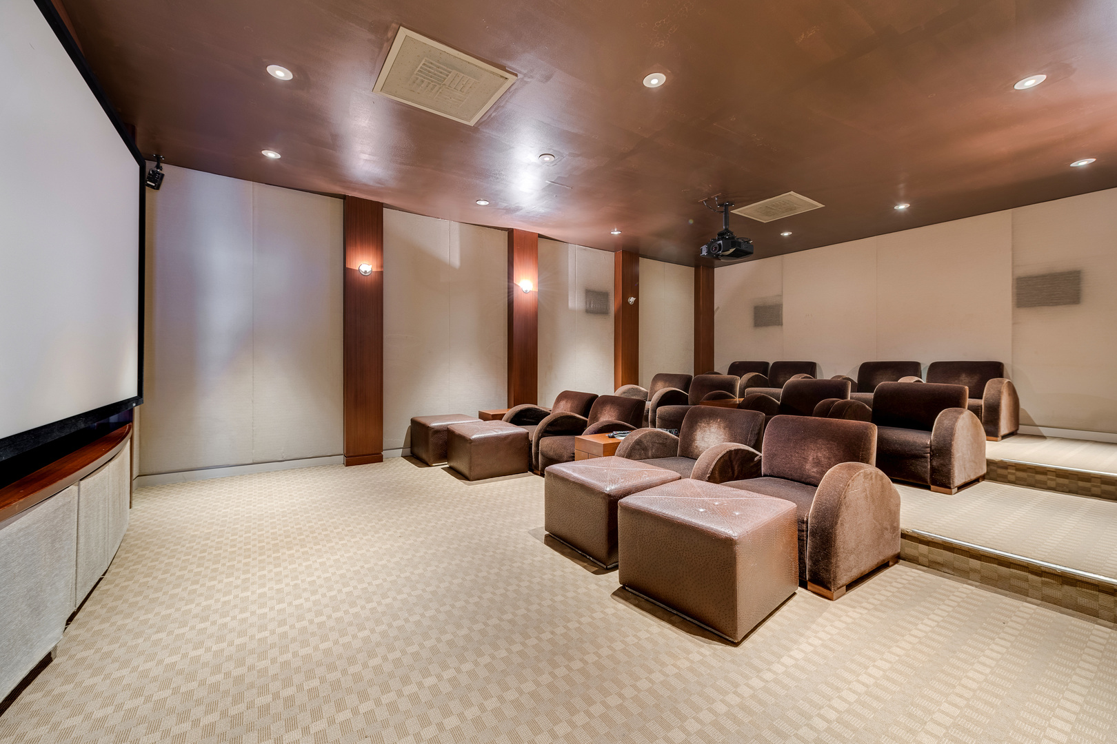 655 West Irving Park Road, Unit 5103 Chicago, IL 60613 - Photo 23 of 30 a large room with lots of chairs and a projector screen