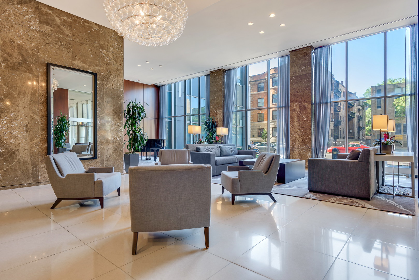 655 West Irving Park Road, Unit 5103 Chicago, IL 60613 - Photo 25 of 30 a living room with furniture and a large window