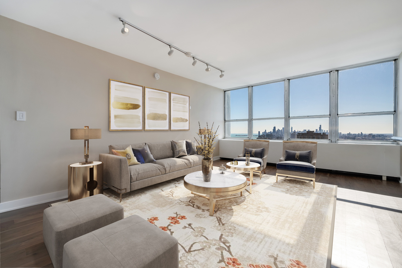 655 West Irving Park Road, Unit 5103 Chicago, IL 60613 - Photo 10 of 30 a living room with furniture and a window