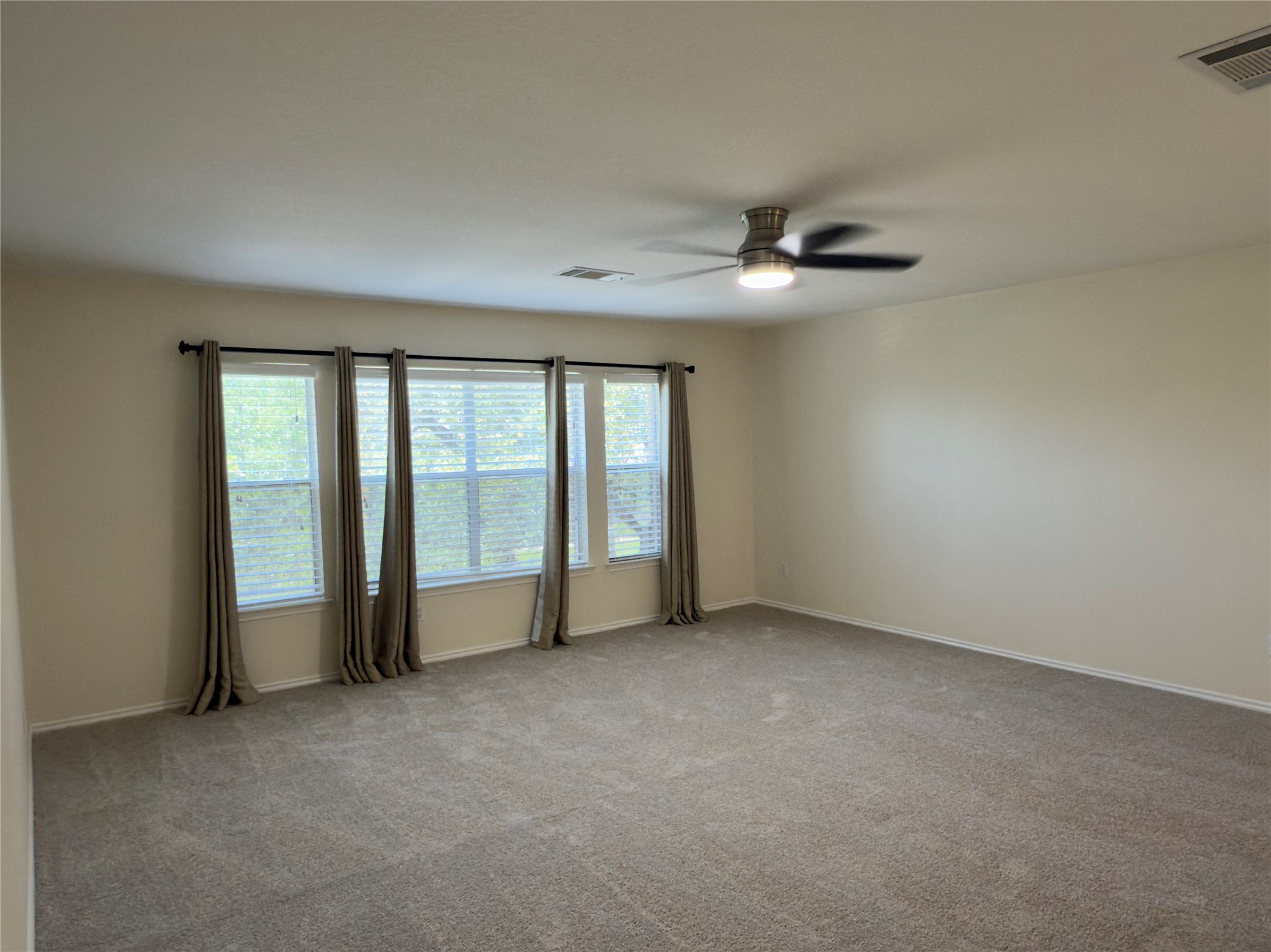 1206 Devil Ridge Cedar Park, TX 78613 - Photo 19 of 38 an empty room with chandelier fan and windows