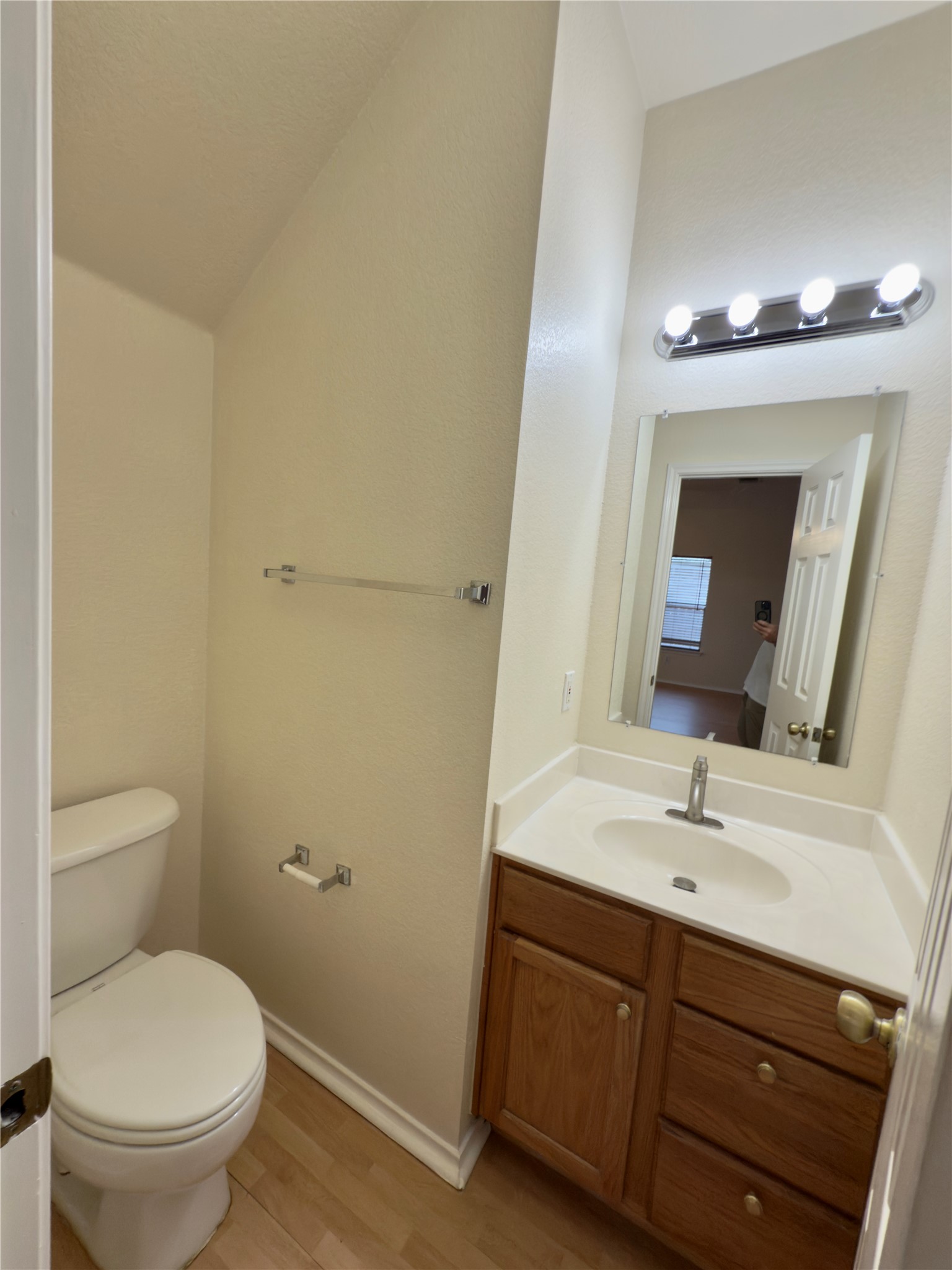 1206 Devil Ridge Cedar Park, TX 78613 - Photo 35 of 38 a bathroom with a sink toilet and mirror
