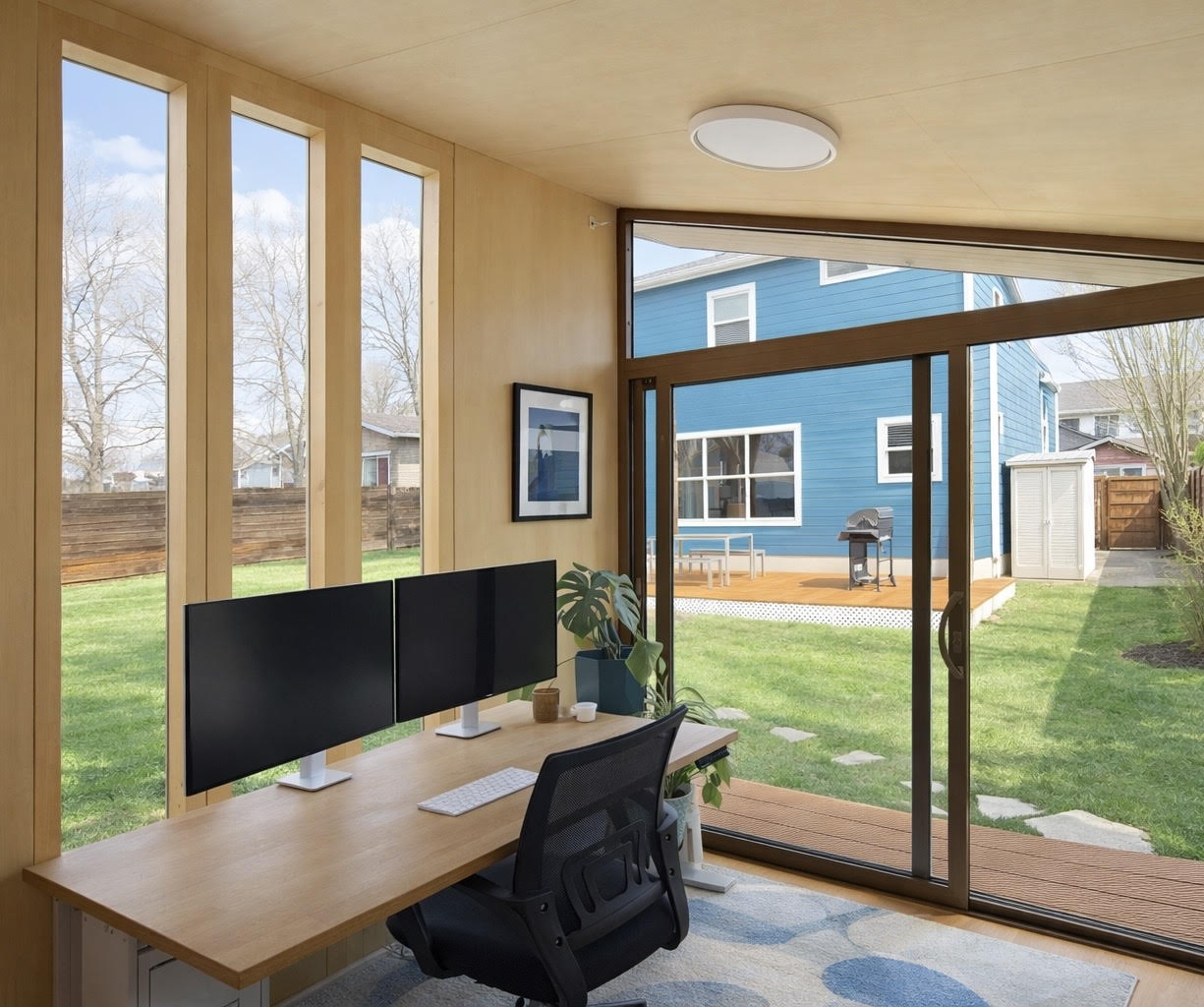 1104 Richardine Avenue Austin, TX 78721 - Photo 20 of 26 Interior of detached office, studio, lounge at 1104 Richardine Ave.
