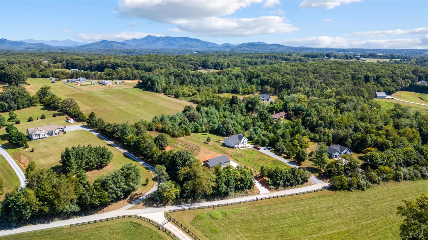 1200 Founding Way Road Bedford, VA 24523 - Photo 36 of 36 an aerial view of residential houses with outdoor space