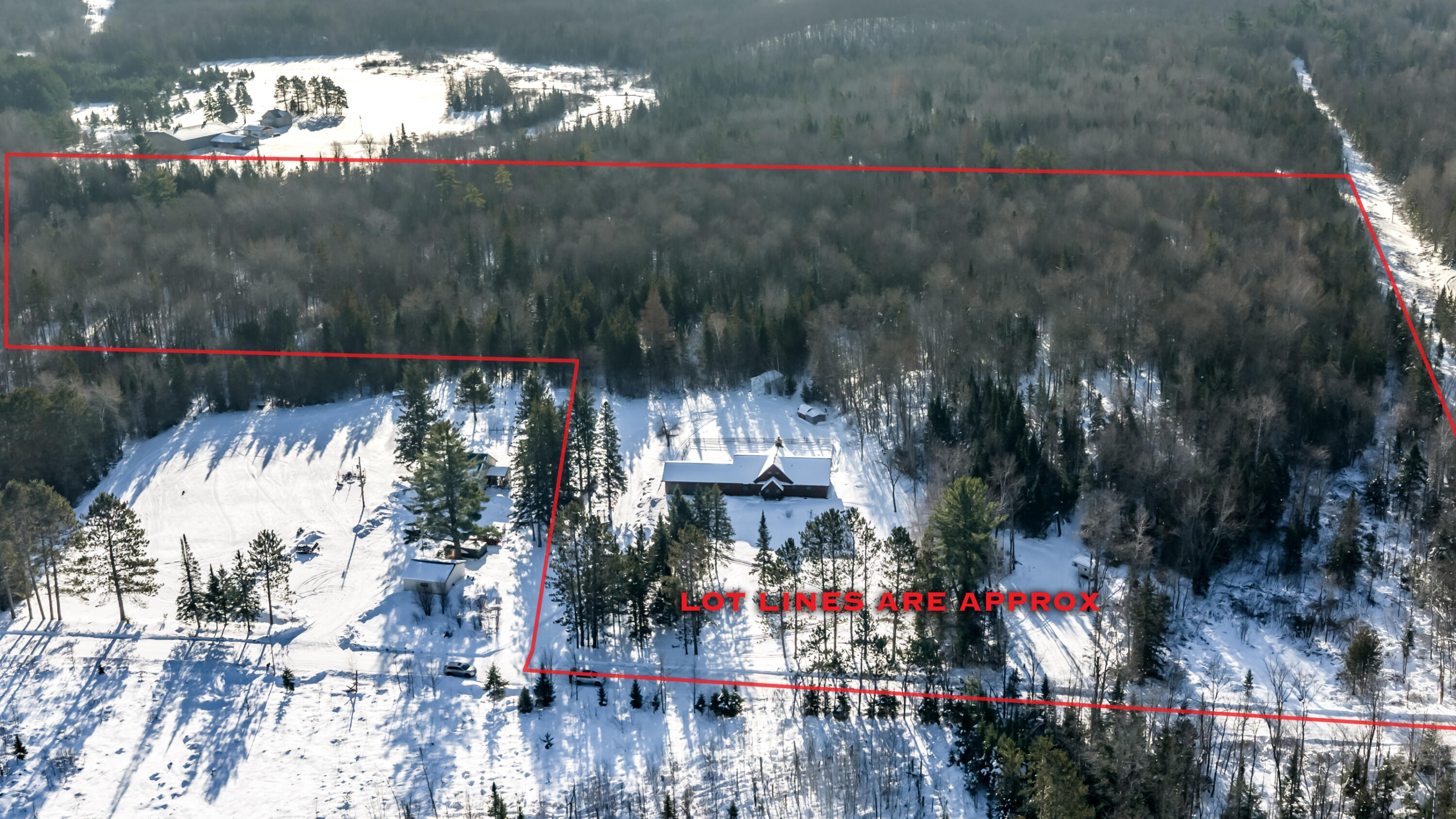 5053 Anderson Road Carey, WI 54534 - Photo 5 of 33 Property Overview with Approx Lot Lines