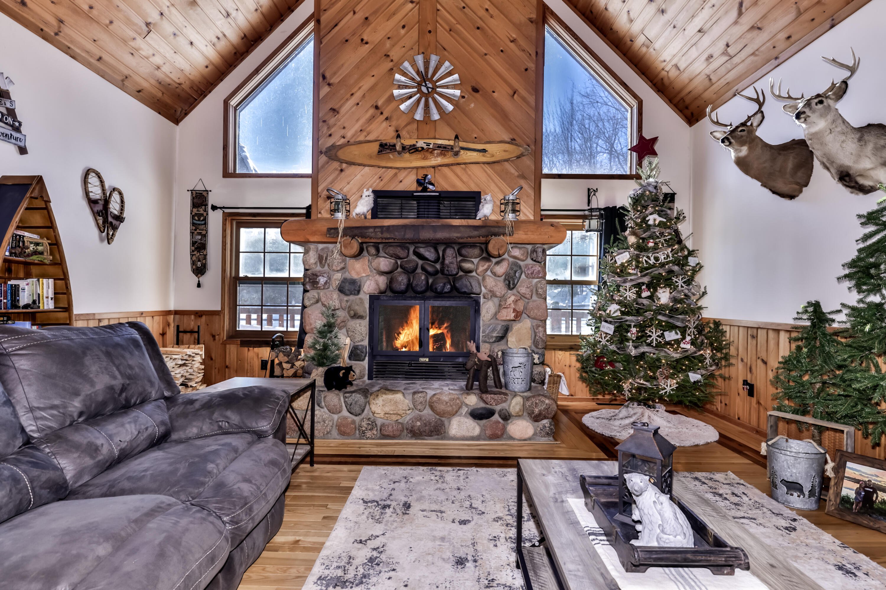 5053 Anderson Road Hurley, WI 54534 - Photo 10 of 33 Natural Fireplace