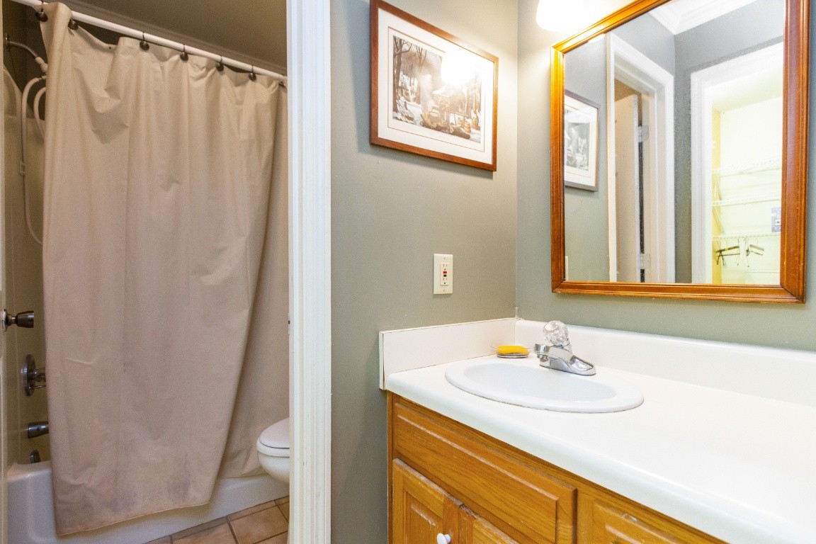 161 Curlicue Road Sewanee, TN 37375 - Photo 21 of 50 a bathroom with a sink and a mirror