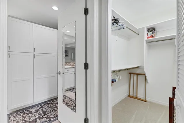 a view of walk in closet