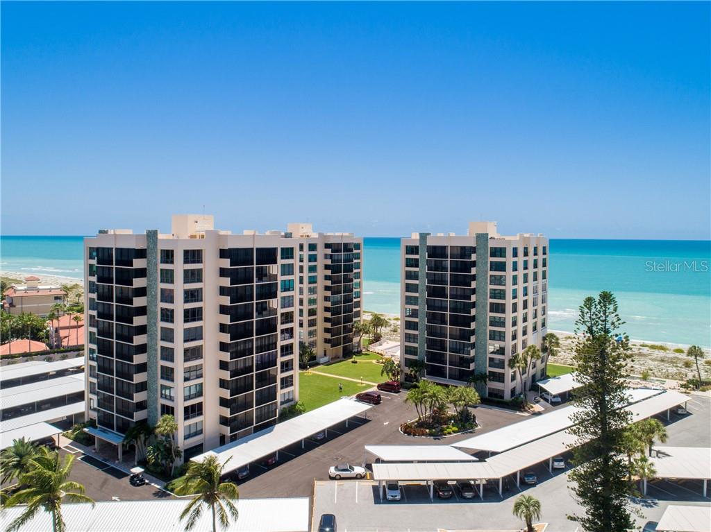 631 Alhambra Road, Unit 502 Venice, FL 34285 - Photo 1 of 1 Gorgeous waterfront condo complex on Venice Beach - this unit is in the beachfront building on the far left