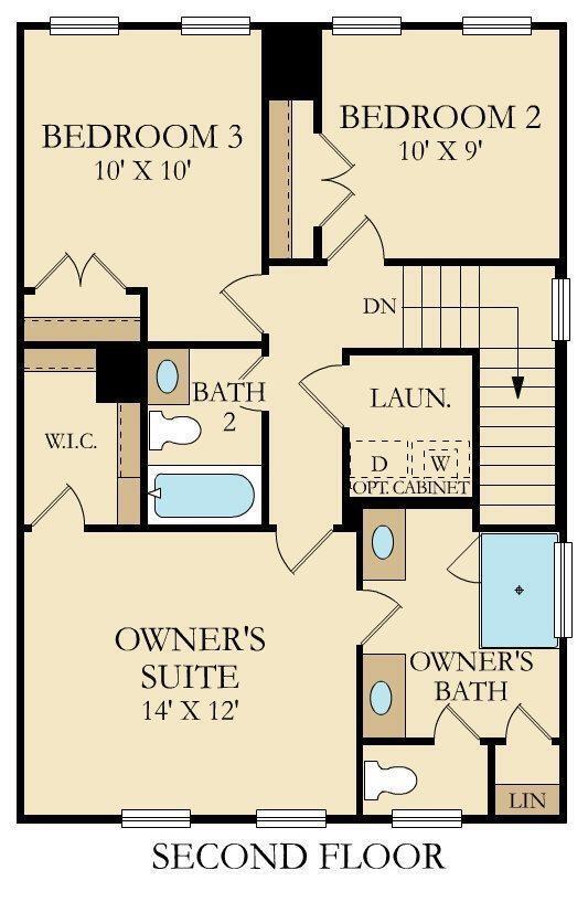 403 North Commodore Way Summerville, SC 29483 - Photo 54 of 54 2nd Floor Plan