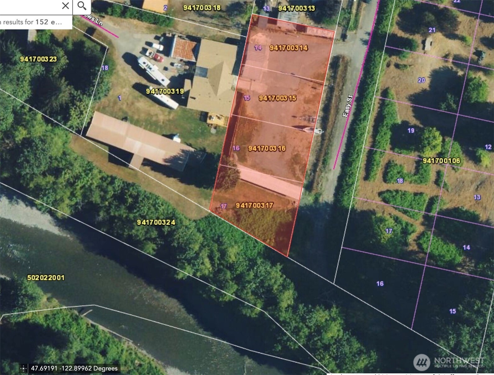 152 Easy Street Brinnon, WA 98320 - Photo 9 of 9 an aerial view of residential houses with outdoor space