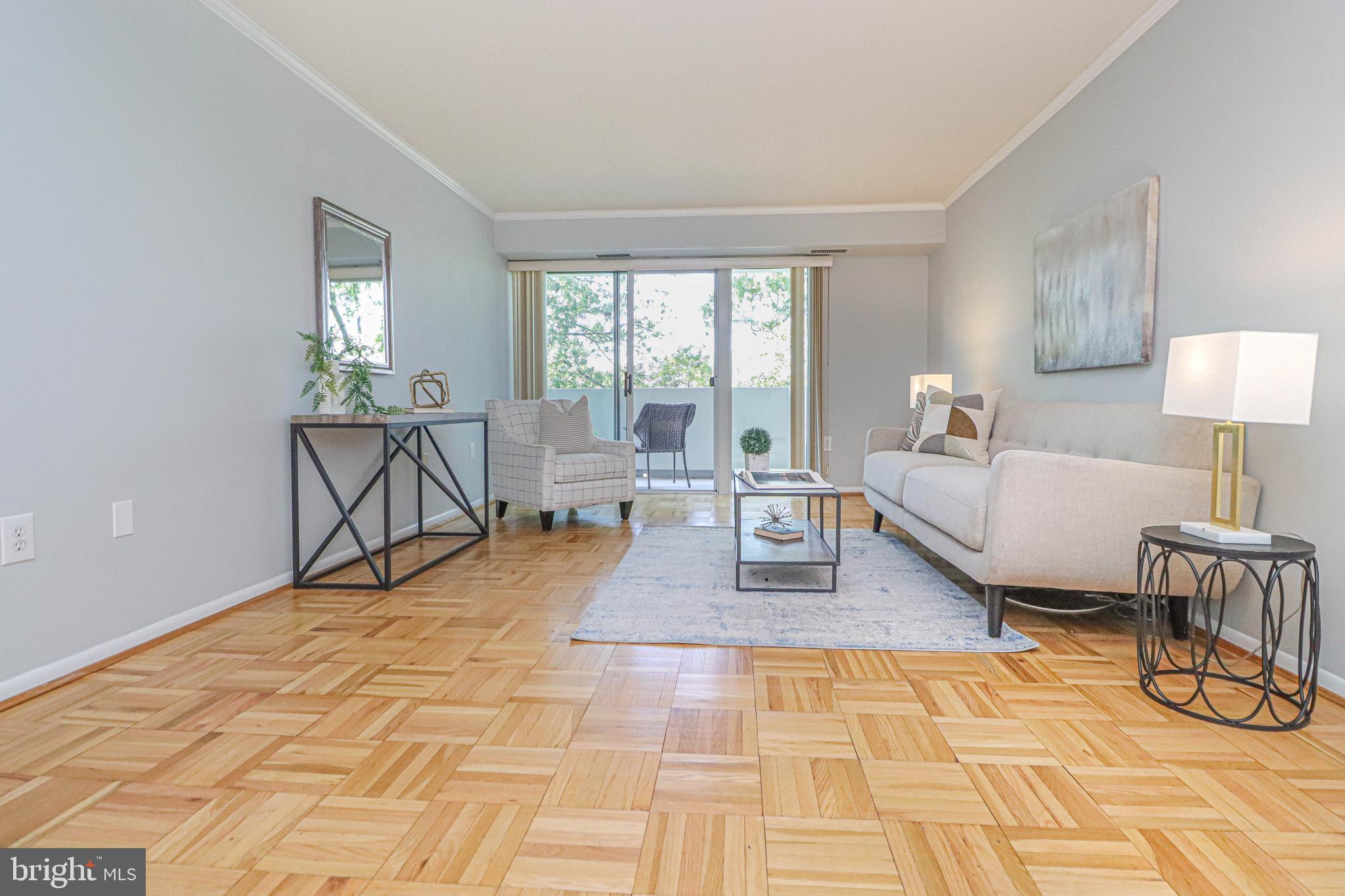 700 7th Street Southwest, Unit 608 Washington, DC 20024 - Photo 2 of 45 a living room with a couch and a table with rug