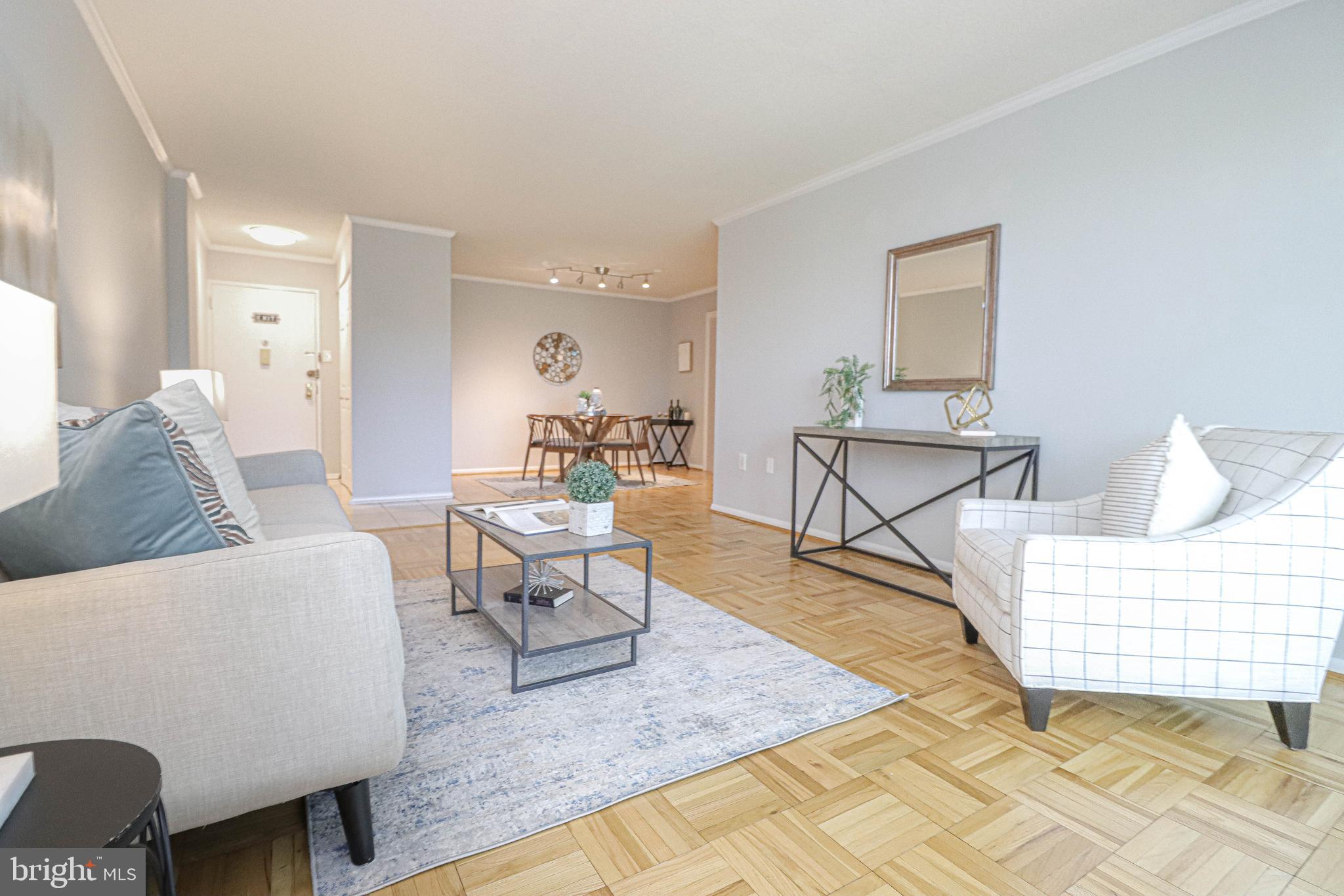 700 7th Street Southwest, Unit 608 Washington, DC 20024 - Photo 9 of 45 a living room with furniture and a couch