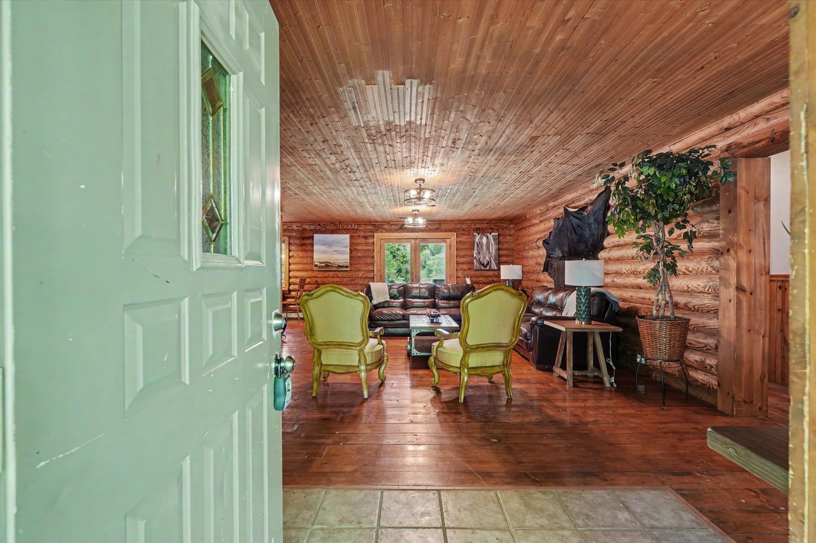 2431 North 1450 East Road Mansfield, IL 61854 - Photo 9 of 78 a view of a dining room with furniture window and outside view