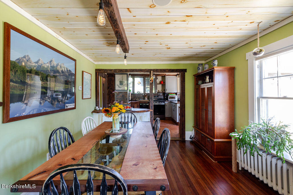 6 Locust Street Great Barrington, MA 01230 - Photo 20 of 36 a view of a dining room with furniture window and wooden floor