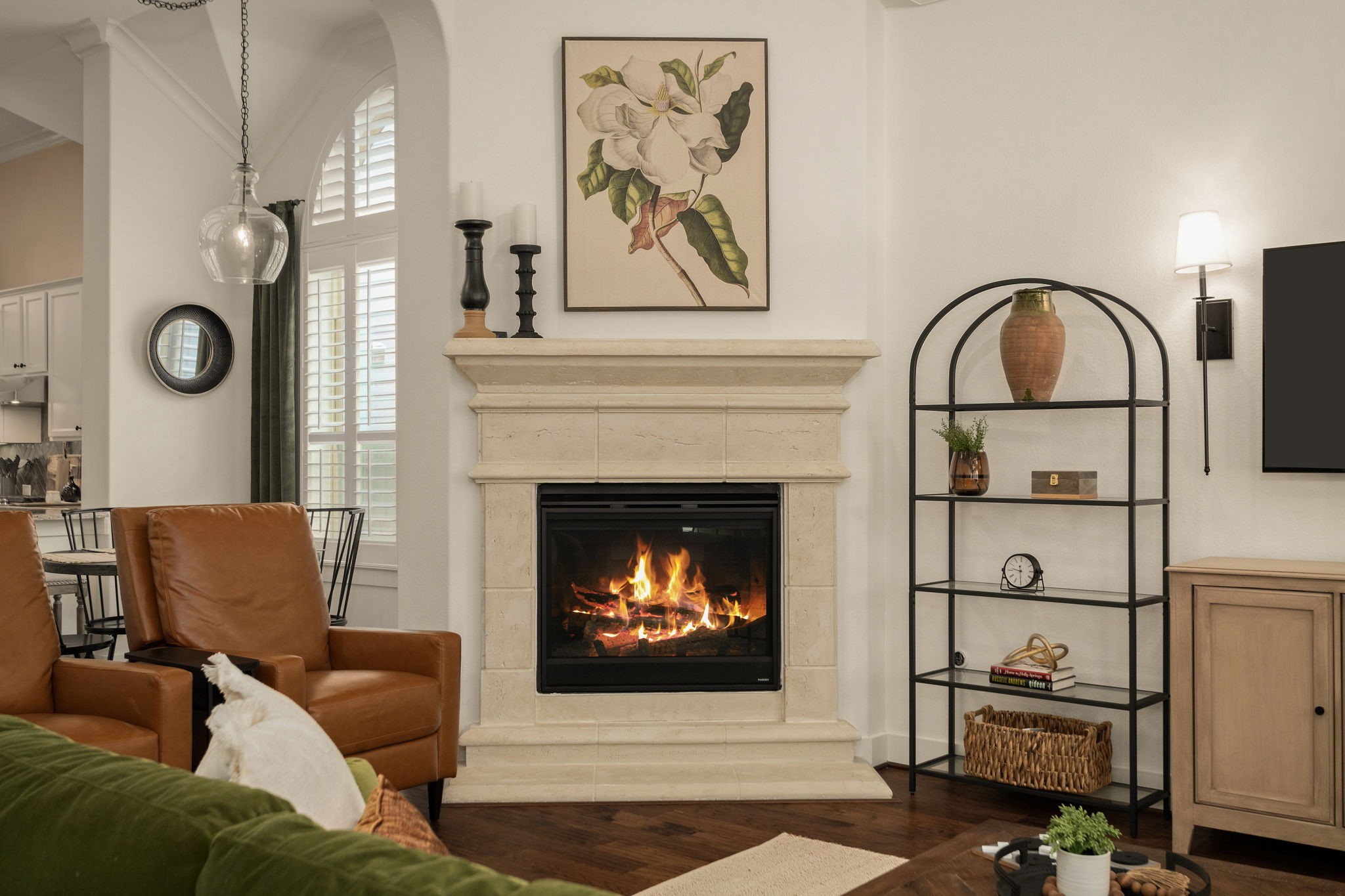 16650 Seminole Ridge Drive Cypress, TX 77433 - Photo 12 of 27 a living room with furniture a fireplace and window