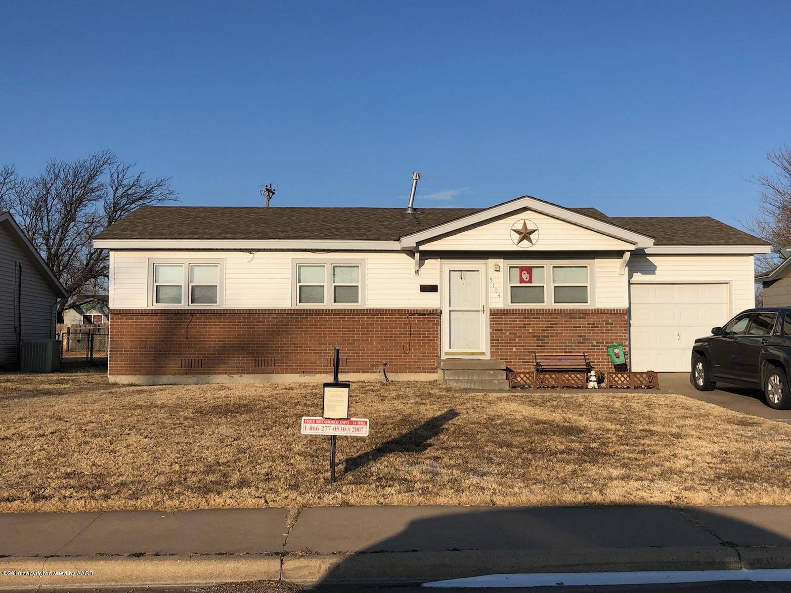 5104 Crockett Street Amarillo, TX 79110 - Photo 2 of 16 Front